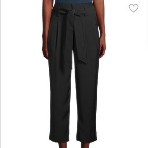 Madewell drapey high waisted paper bag pants, Black size 6